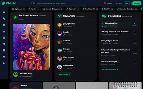 ChillArt — Human-made art only (No AI) — screenshot