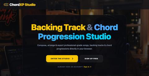 Chord XP Studio | Web-Based Chord Progression Building Sandbox — screenshot