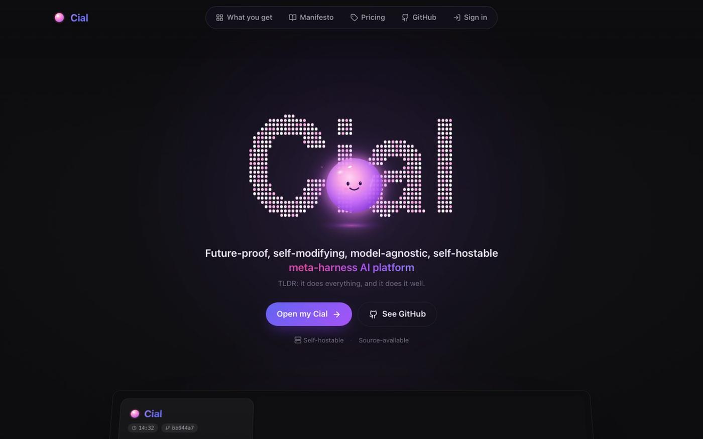 Cial — screenshot