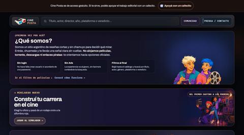 Cine Posta (Cineposta) | Reseñas cortas y sin chamuyo de películas — screenshot
