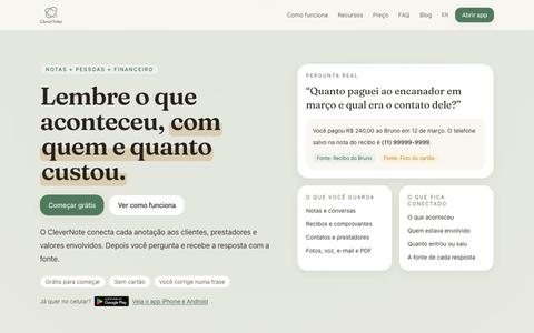 CleverNote | Notas, pessoas e dinheiro conectados — screenshot