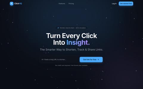 ClickHQ — Turn Every Click Into Insight — screenshot