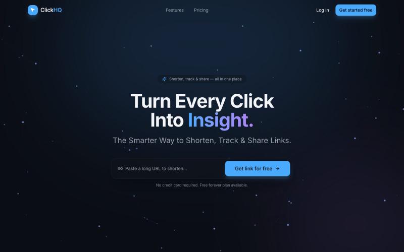 ClickHQ — Turn Every Click Into Insight — screenshot