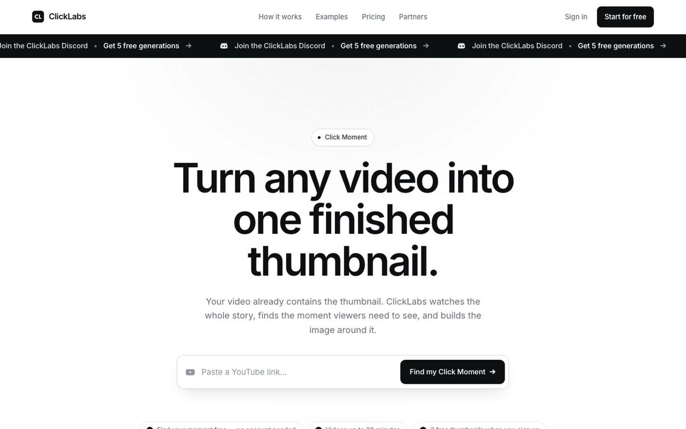 ClickLabs — Find your Click Moment — screenshot
