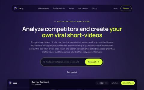 Loop — Find Viral Instagram Content That Works — screenshot