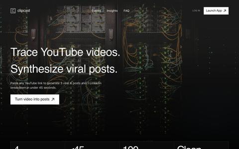 Clipcast — YouTube to Social Media Posts — screenshot