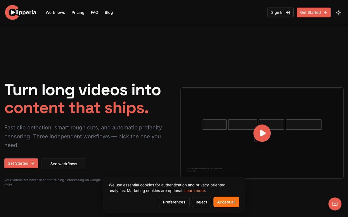 Clipperia — Content Repurposing Tool for Editors — screenshot