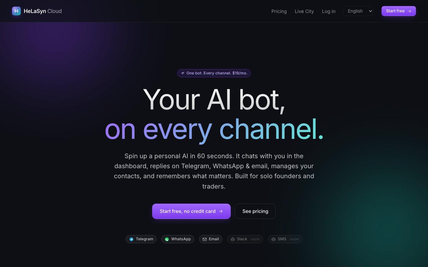 HeLaSyn Cloud — screenshot