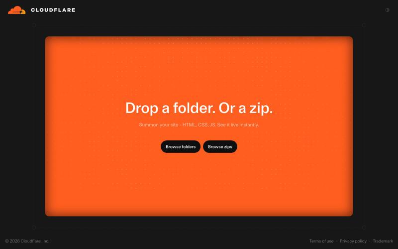 Cloudflare Drop — screenshot