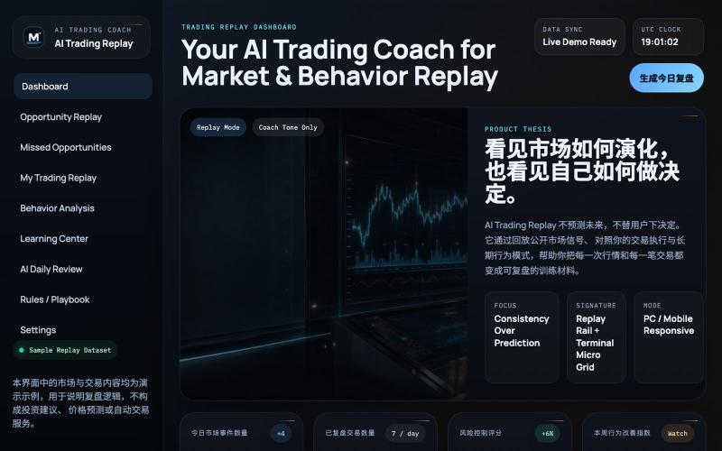 AI Trading Replay | Trading Replay Dashboard — screenshot