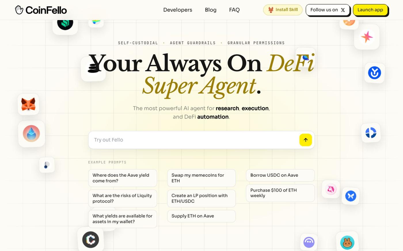 CoinFello — Your Crypto Agent — screenshot