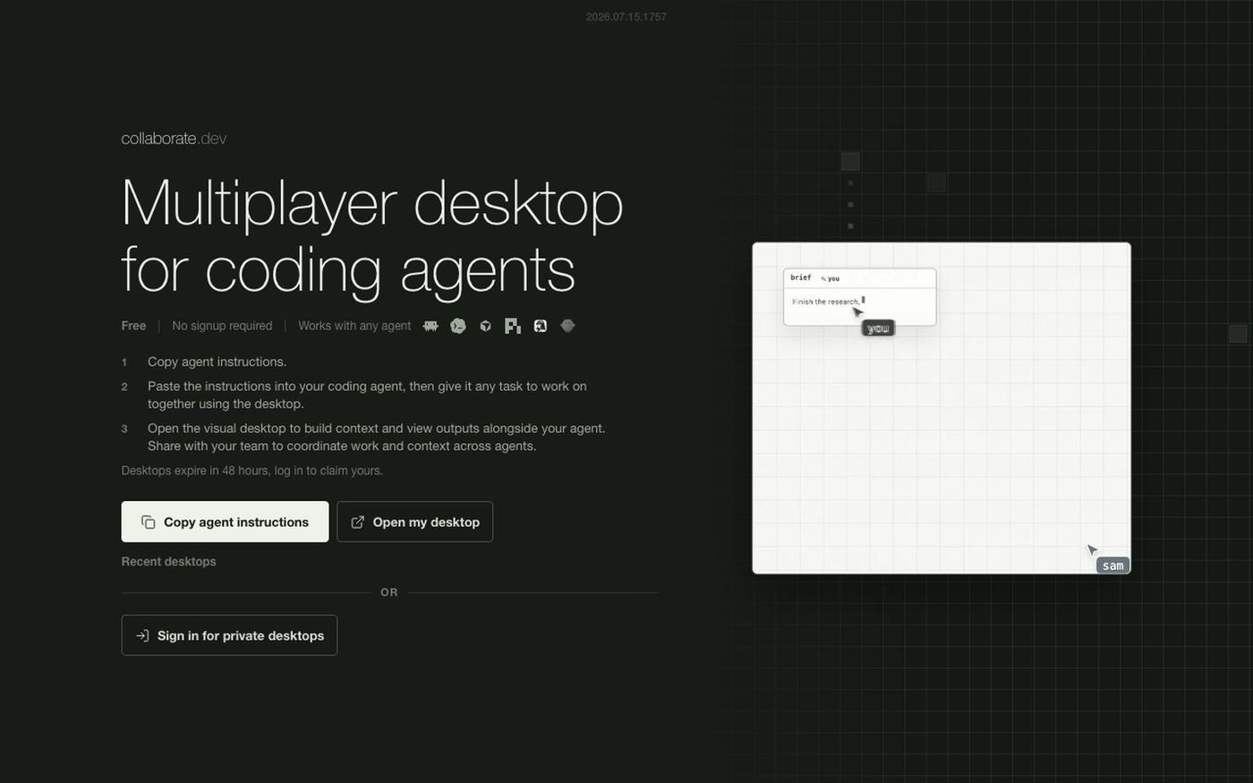 collaborate — screenshot
