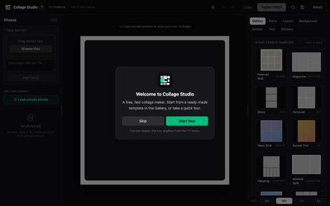 Collage Studio — free photo collage maker — screenshot