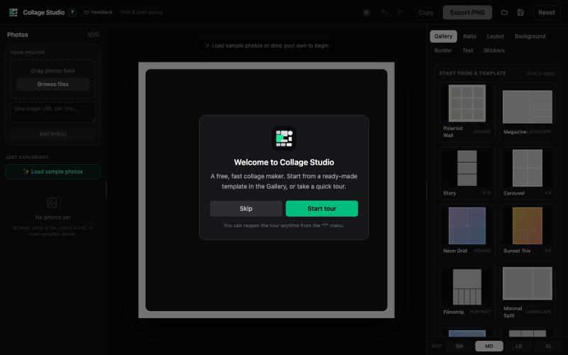 Collage Studio — free photo collage maker — screenshot