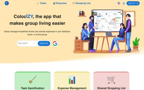 Colocizy, the app that makes group living easier — screenshot