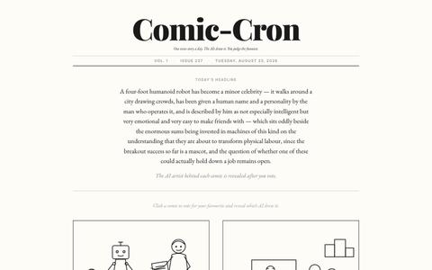 Comic-Cron — The A.I. Comedy Coliseum — screenshot