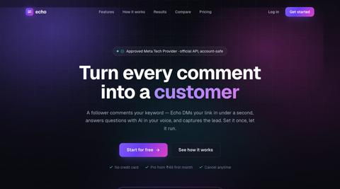 Echo — Instagram DM Automation for Creators — screenshot