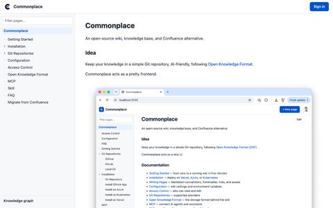 Commonplace — screenshot