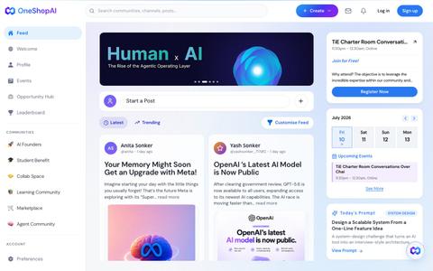 OneShopAI Community — AI tools, learning & discussion — screenshot