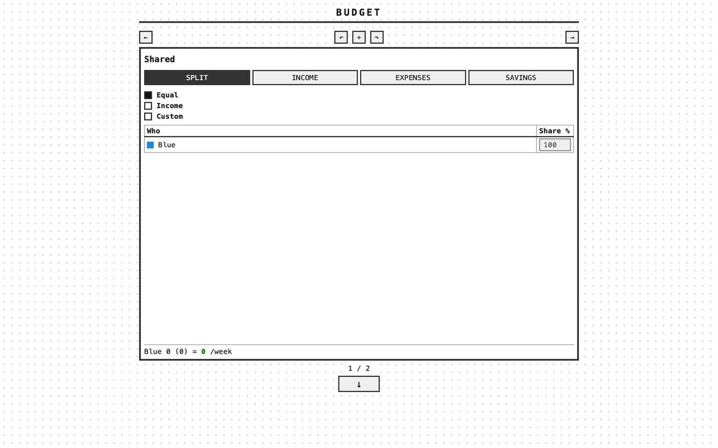 Household Budget — screenshot