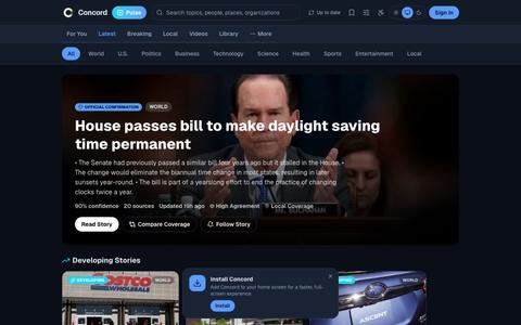 Concord — News, compared — screenshot