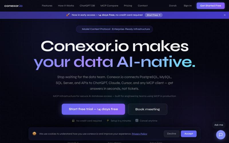 Conexor.io — MCP Infrastructure for AI Database Access — screenshot