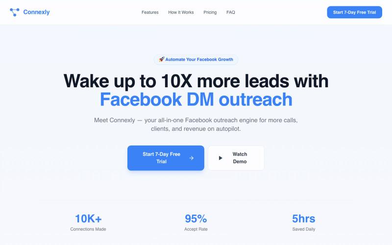 Connexly - Lead Finder Dashboard — screenshot