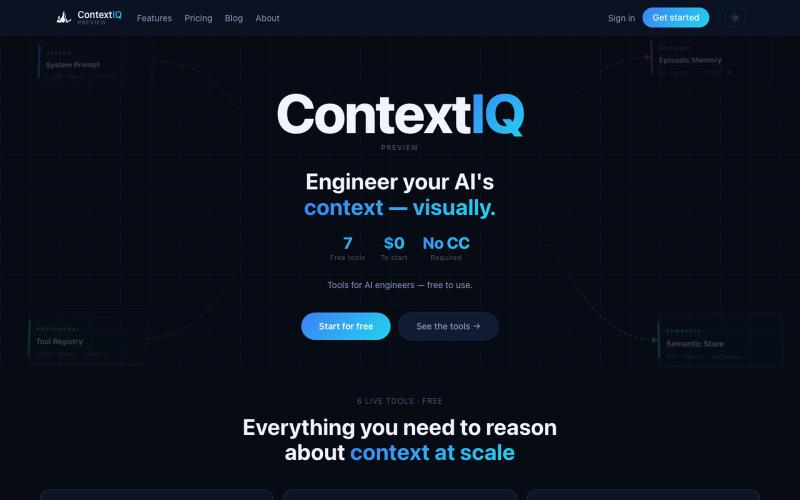ContextIQ — AI Context Engineering Suite for AI Engineers — screenshot