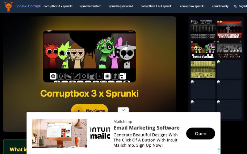 Play Sprunki Corruptbox 3 x Game Online Free | Sprunki Corruptbox 3 x — screenshot