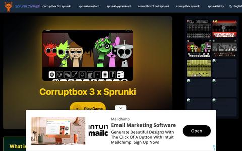 Play Sprunki Corruptbox 3 x Game Online Free | Sprunki Corruptbox 3 x — screenshot