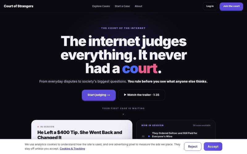 Court of Strangers | The Court of the Internet — screenshot
