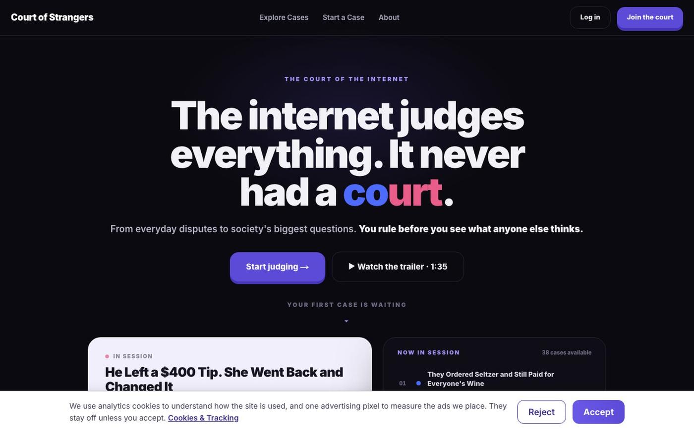 Court of Strangers | The Court of the Internet — screenshot