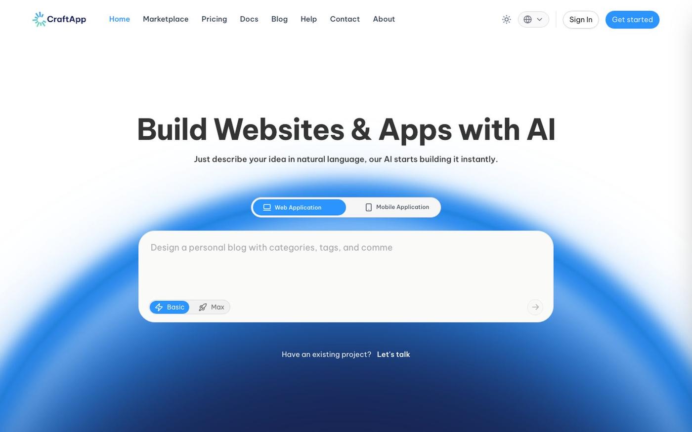 CraftApp — screenshot