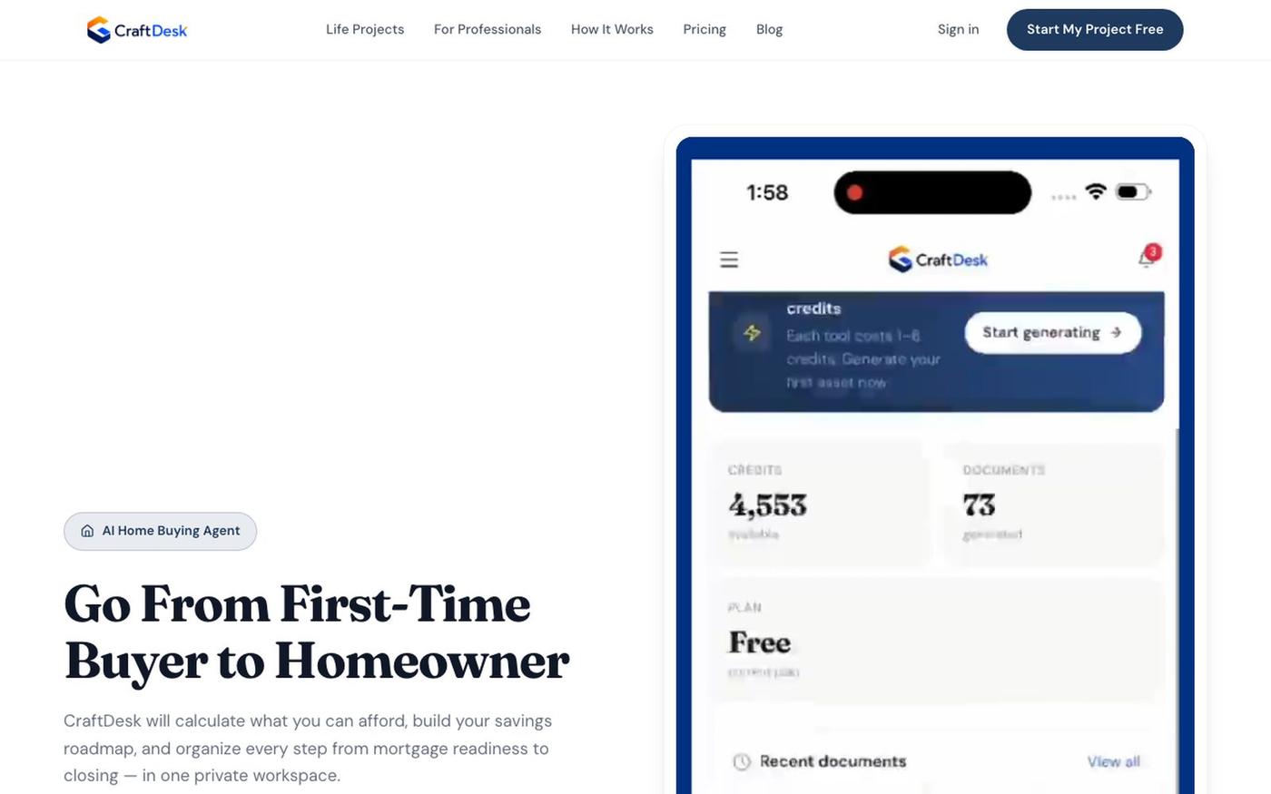 CraftDesk — screenshot