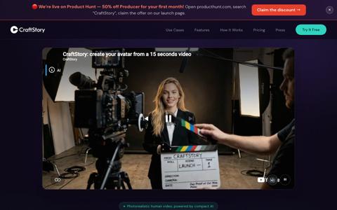 CraftStory — Turn Any Photo Into a Talking AI Video — screenshot