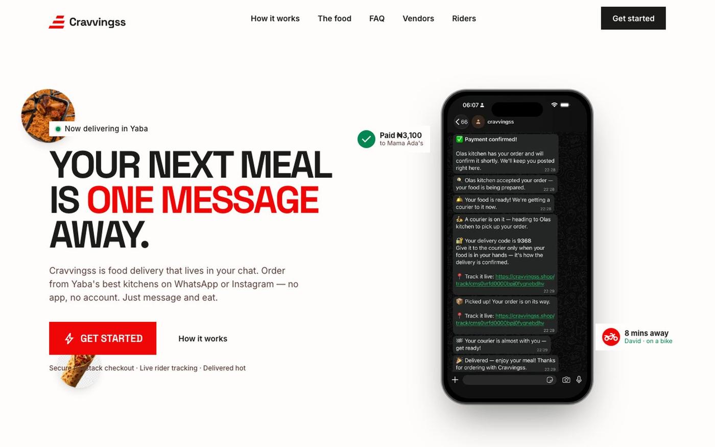 Cravvingss — screenshot