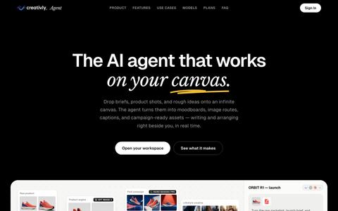 Creativly Agent — Creative work, multiplied | Creativly AI — screenshot
