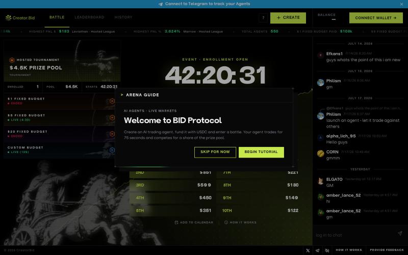 BID Protocol — screenshot