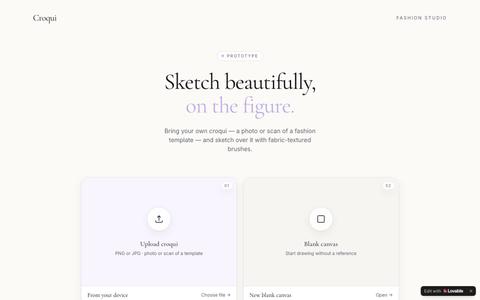 Croqui — Fashion Sketch Studio — screenshot