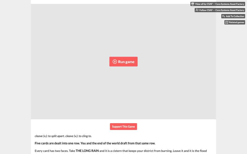 CLEAVE by CSAF — Core Systems Asset Factory — screenshot