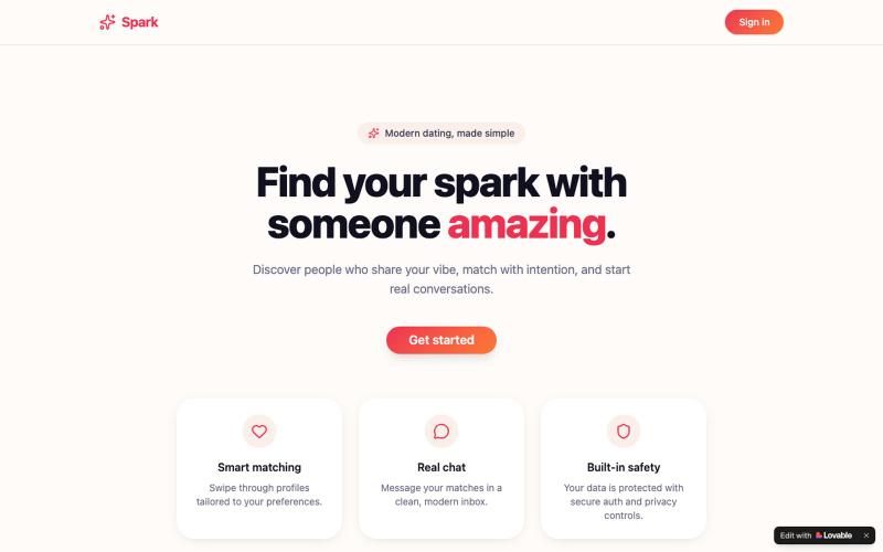 Spark — Find Your Spark — screenshot