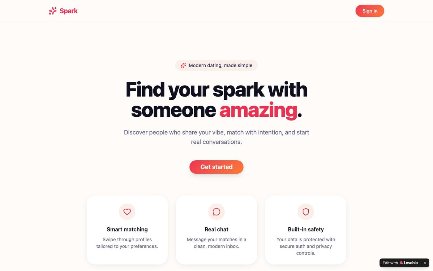 Spark — Find Your Spark — screenshot