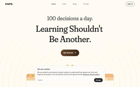 Curo — screenshot