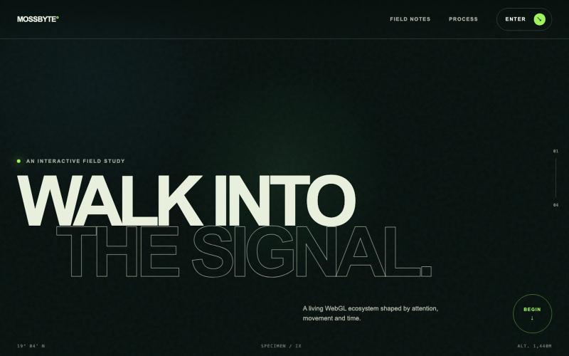 Mossbyte — Walk Into the Signal — screenshot