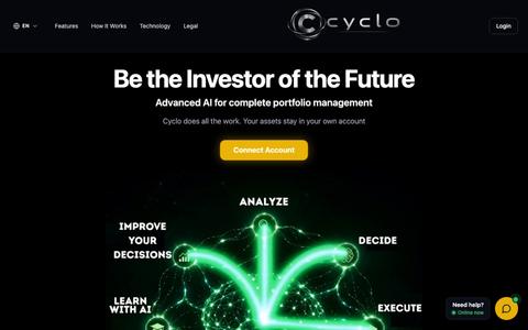Cyclo - Automated Crypto Trading Platform | 24/7 AI Trading — screenshot