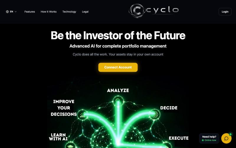 Cyclo - Automated Crypto Trading Platform | 24/7 AI Trading — screenshot