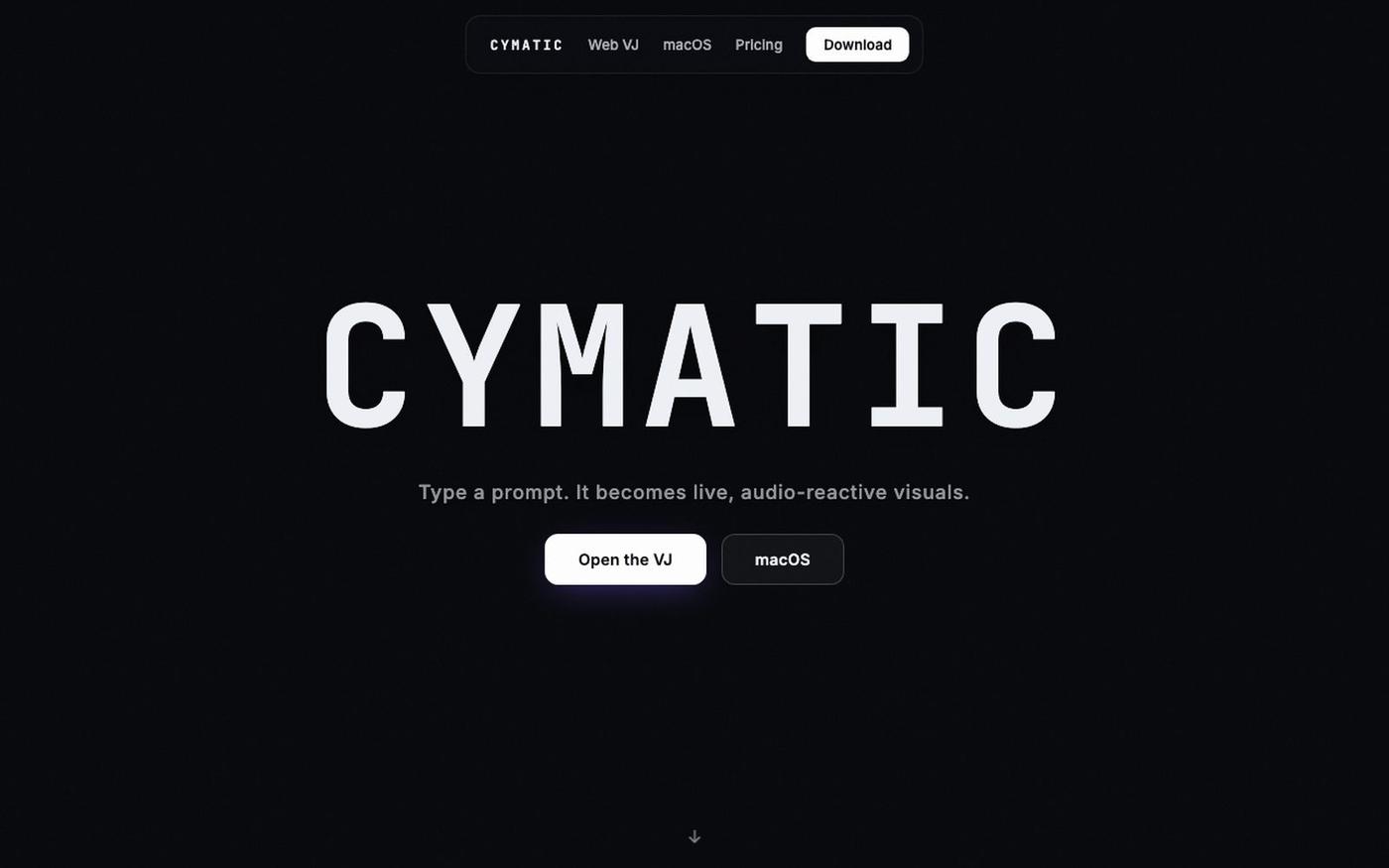 Cymatic — the AI VJ — screenshot