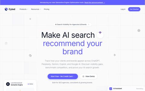 Cyted — Rank Higher on Google & LLM Chats with Generative Engine Optimization — screenshot