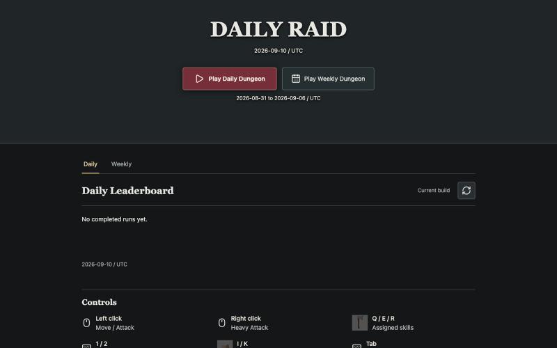 Daily Raid — screenshot