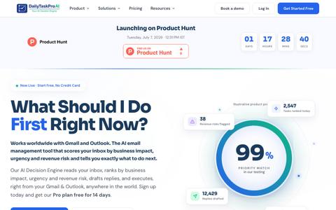 DailyTaskProAI - AI Email Management for Gmail & Outlook — screenshot